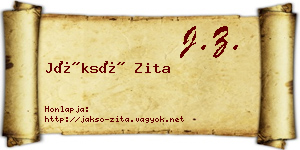 Jáksó Zita névjegykártya